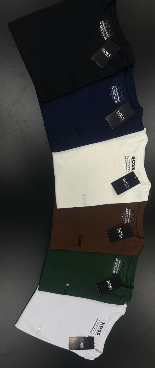 CAMISETA MALHA WAFLE - BOSS