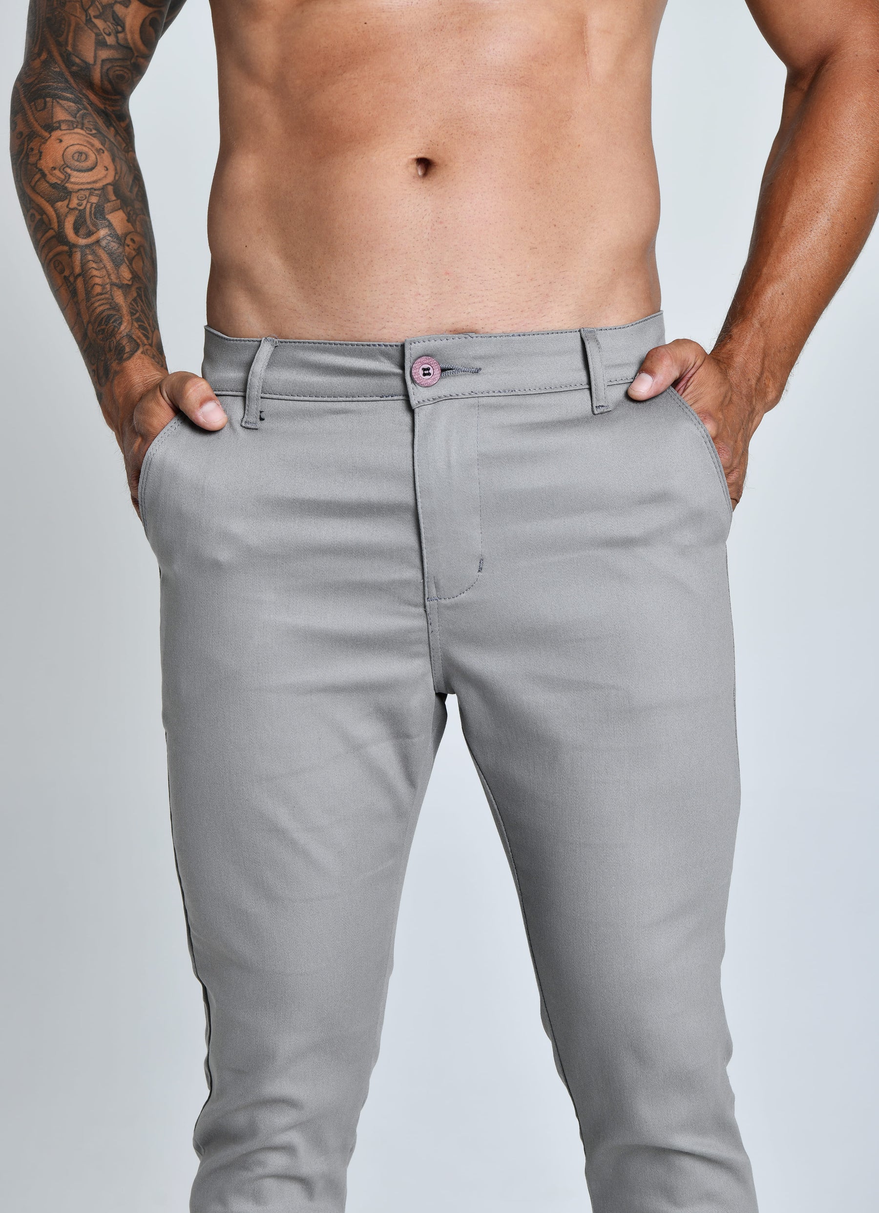 CALÇA SARJA ACETINADA SUPRA™ TABUADA | SLIM FIT, CONFORTO E SOFISTICAÇÃO