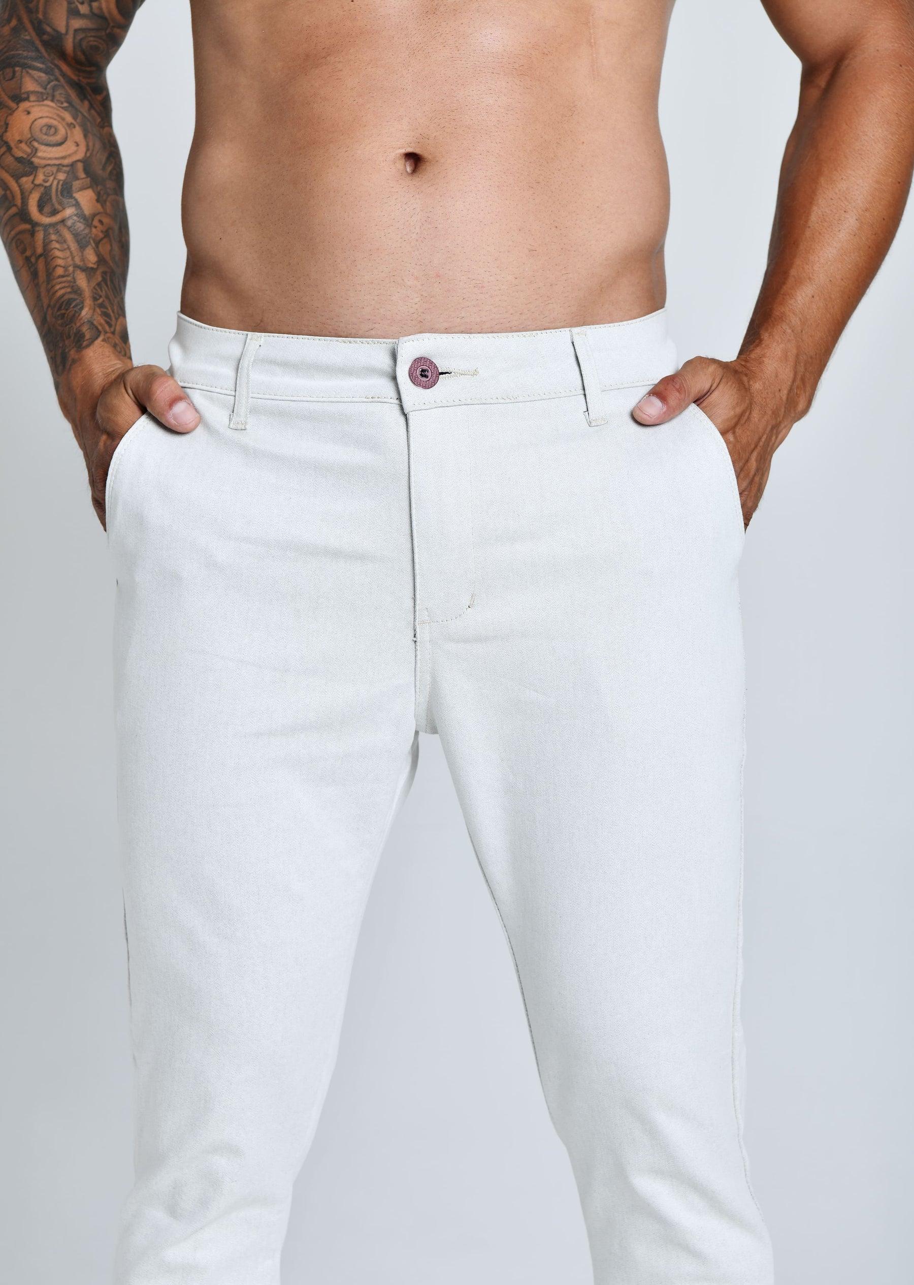 CALÇA SARJA ACETINADA SUPRA™ TABUADA | SLIM FIT, CONFORTO E SOFISTICAÇÃO