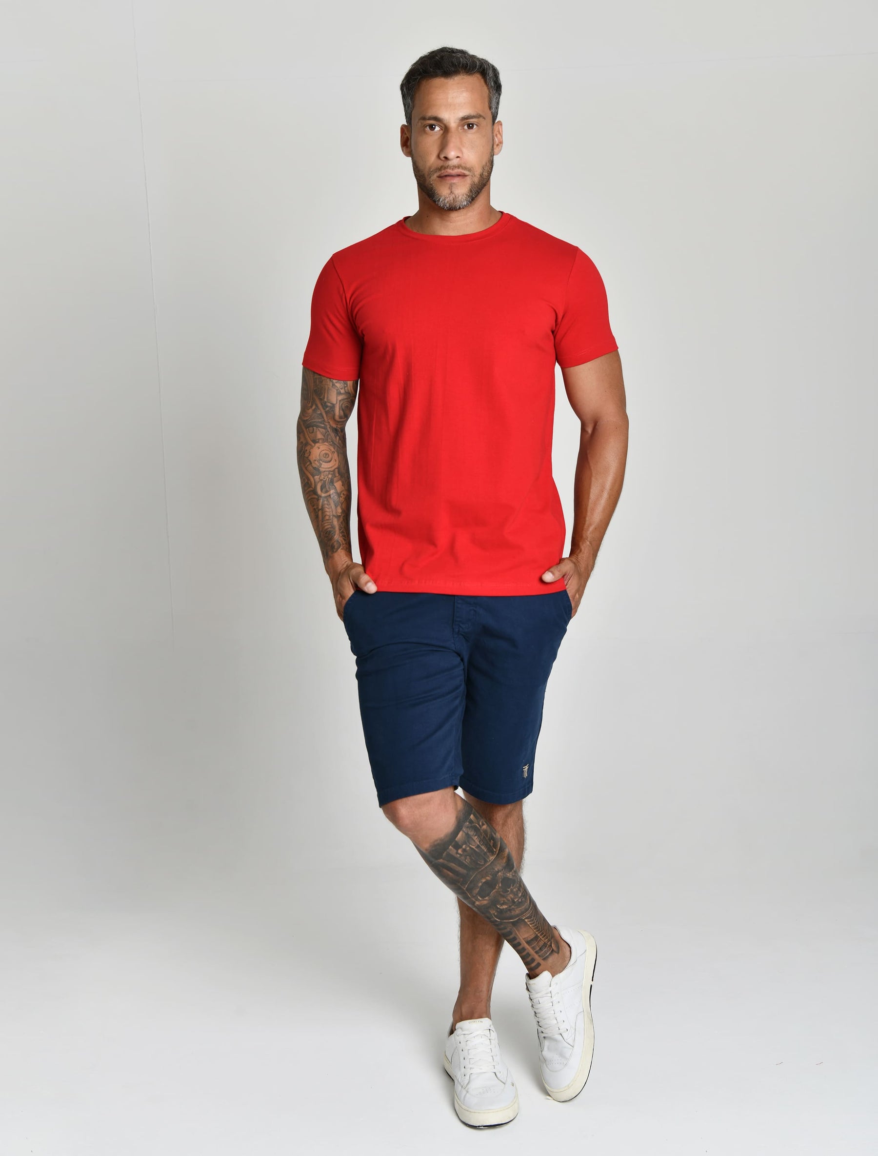 CAMISETA PERUANA BASICA - VERMELHO