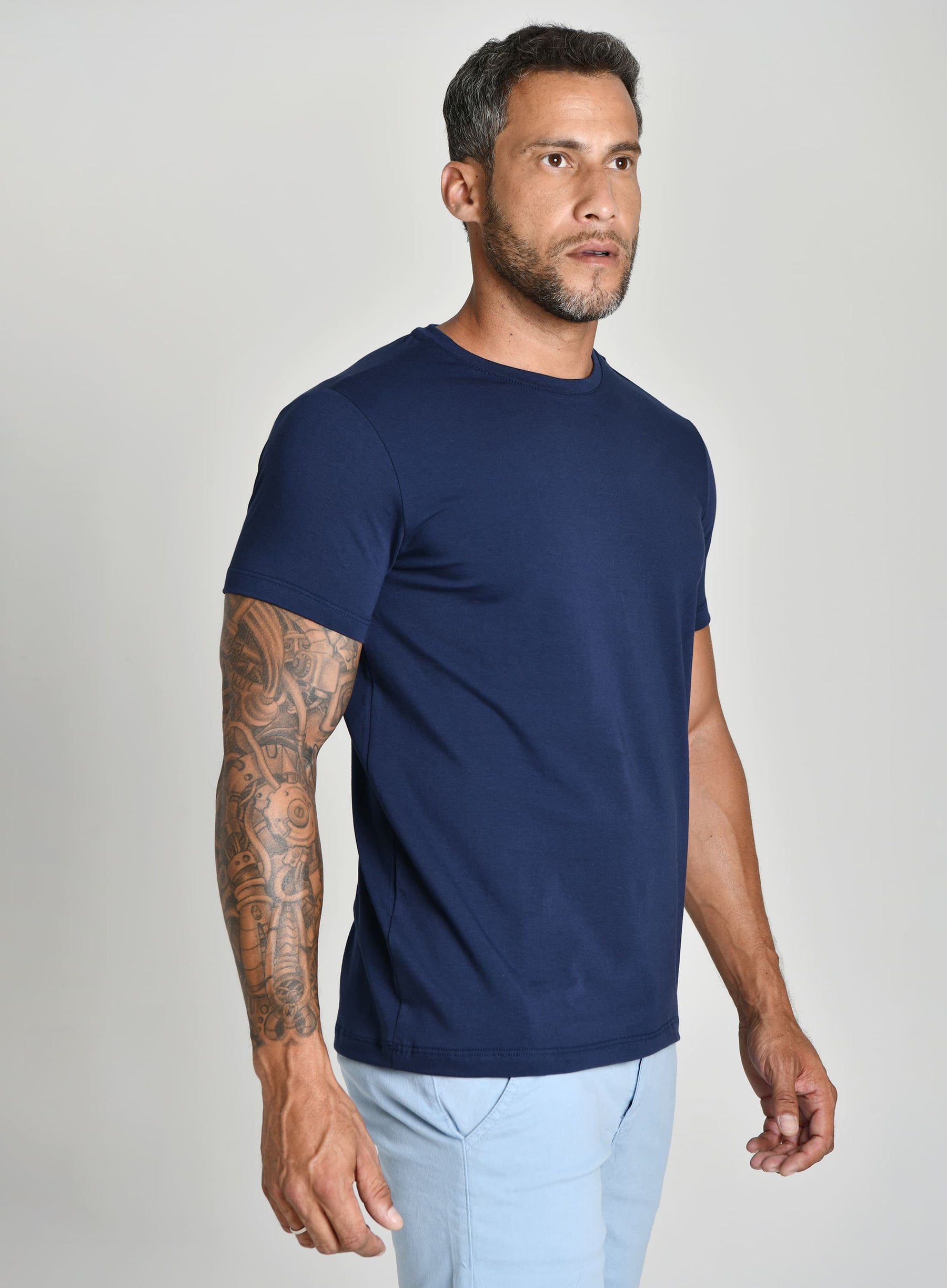 CAMISETA PERUANA BASICA - MARINHO