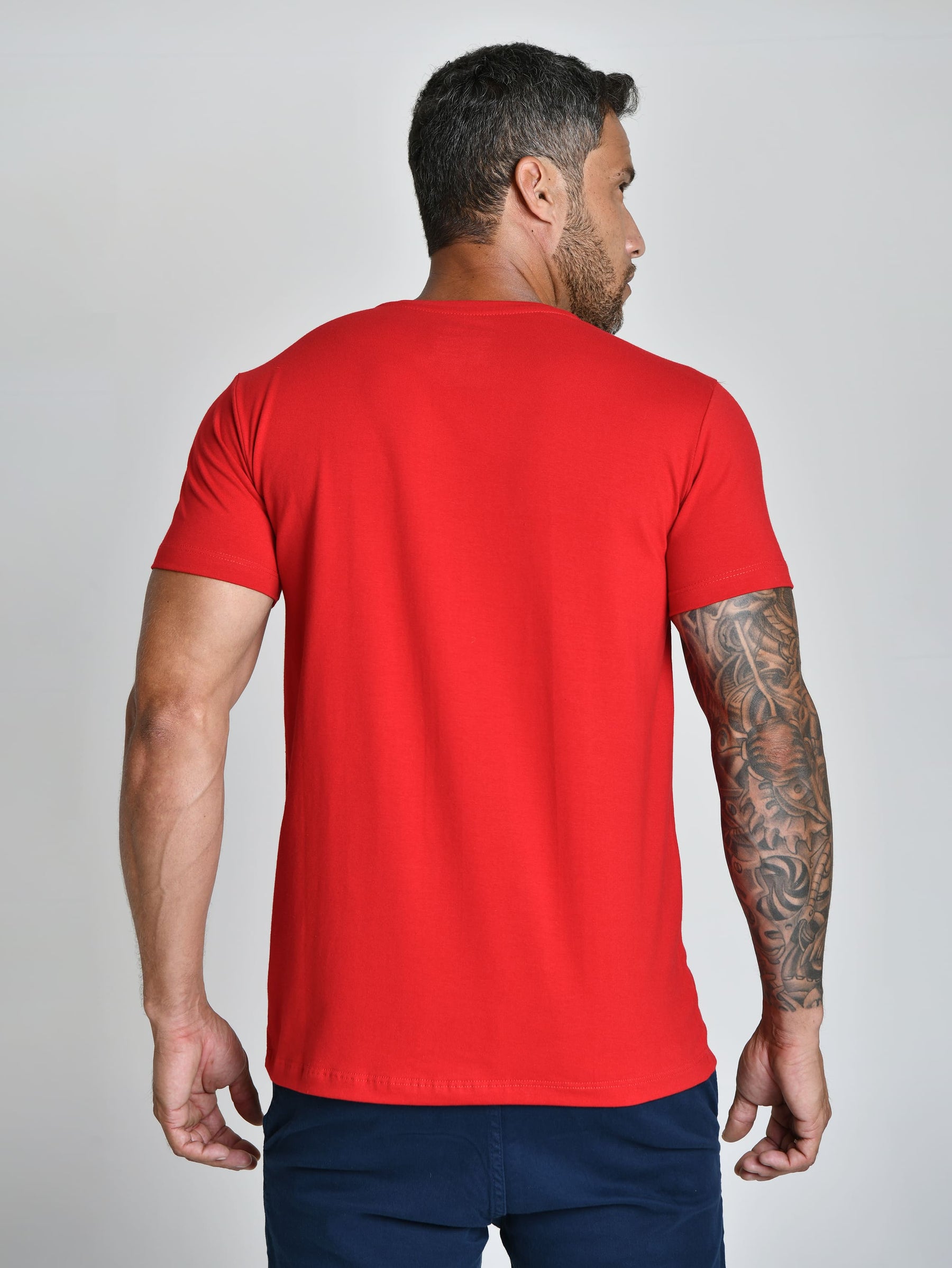 CAMISETA PERUANA BASICA - VERMELHO