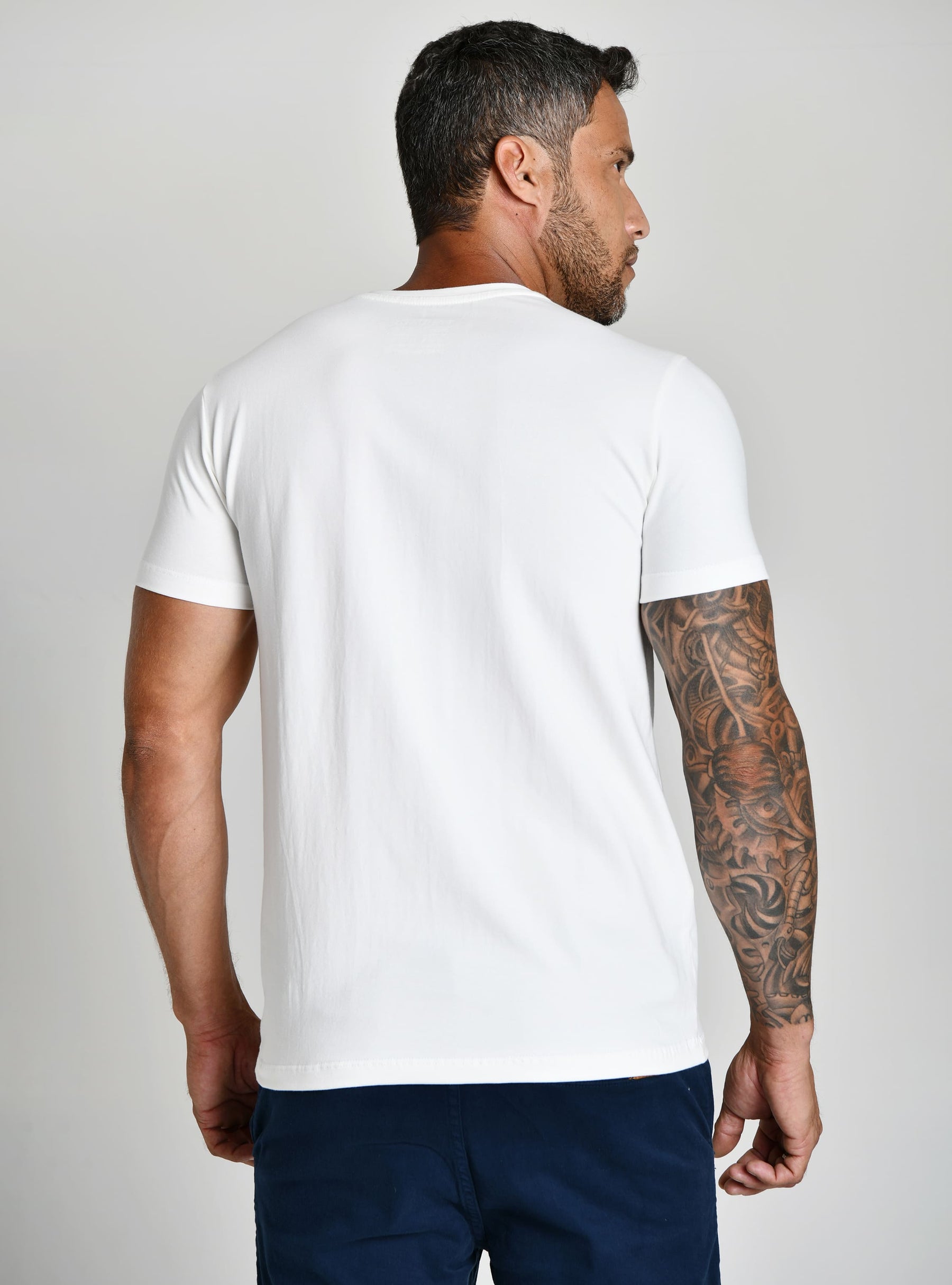 CAMISETA PERUANA BASICA - BRANCA