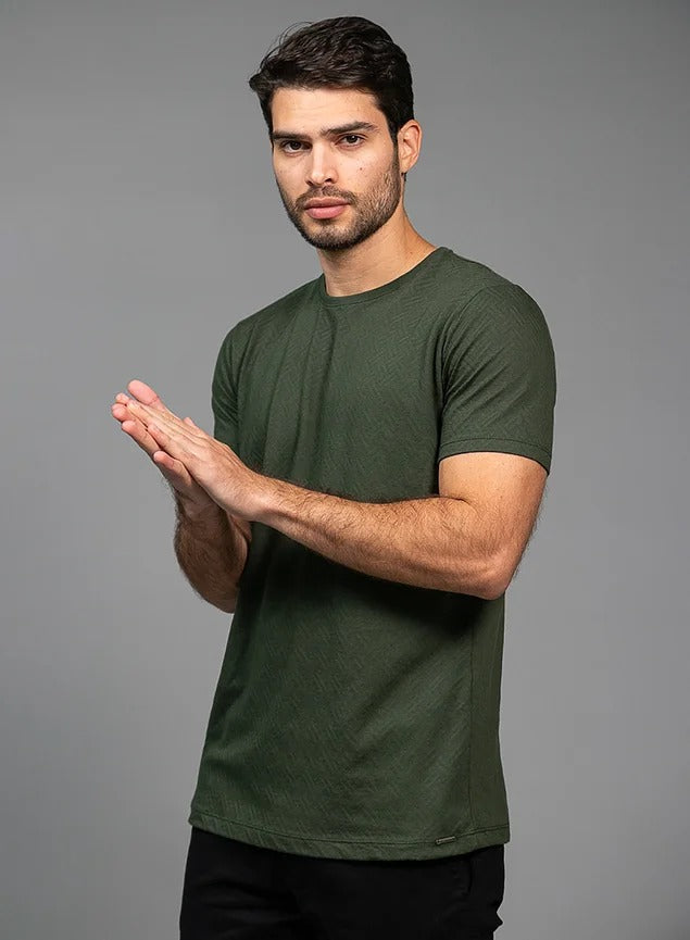 CAMISETA MALHA WAFLE - HUGO