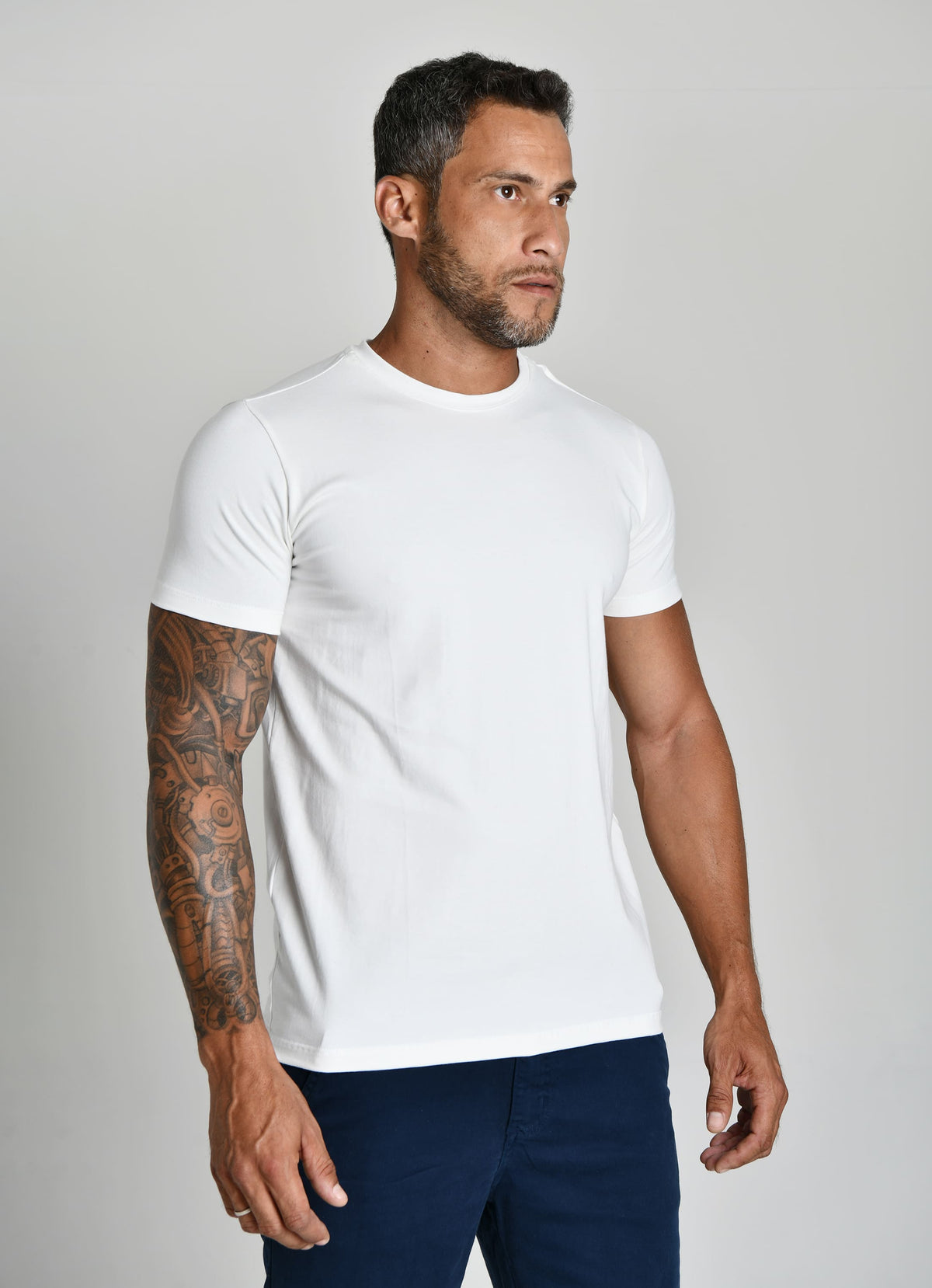 CAMISETA PERUANA BASICA - BRANCA