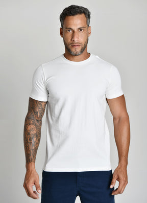 CAMISETA PERUANA BASICA - BRANCA