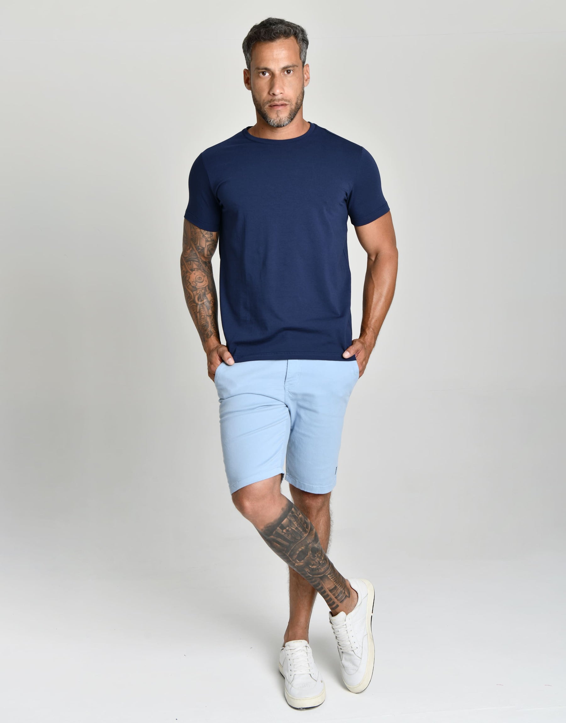 CAMISETA PERUANA BASICA - MARINHO