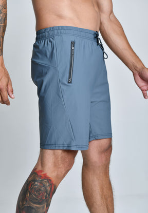 BERMUDA TECH FLEX™ | BERMUDA MASCULINA ACADEMIA TACTEL COM ELASTANO BOLSOS COM ZÍPER | SHORTS DE ALTA QUALIDADE | TABUAD