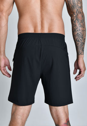 BERMUDA TECH FLEX™ | BERMUDA MASCULINA ACADEMIA TACTEL COM ELASTANO BOLSOS COM ZÍPER | SHORTS DE ALTA QUALIDADE | TABUAD