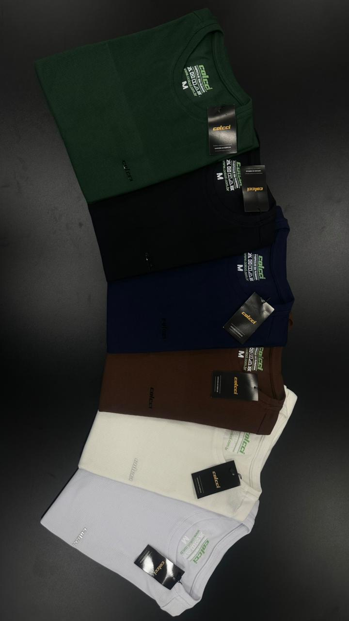 CAMISETA MALHA WAFLE - COLCCI